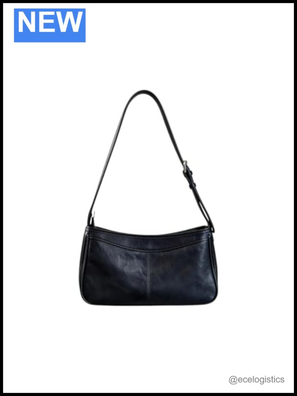 2-in-1 Leather Shoulder Bag Crossbody Handbag Adjustable Strap